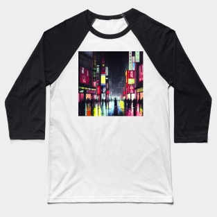 Tokyo Neon - Night Scenario Baseball T-Shirt